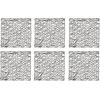 imageDII Woven Paper Tabletop Collection Holiday or Event Dcor Reversible Round Placemat Set 15quot Dia Taupe 6 PieceBlack