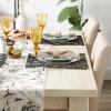 imageDII Woven Paper Tabletop Collection Holiday or Event Dcor Reversible Round Placemat Set 15quot Dia Taupe 6 PieceBlack