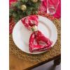imageDII Woven Paper Tabletop Collection Holiday or Event Dcor Reversible Round Placemat Set 15quot Dia Taupe 6 PieceGold