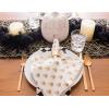 imageDII Woven Paper Tabletop Collection Holiday or Event Dcor Reversible Round Placemat Set 15quot Dia Taupe 6 PieceGold