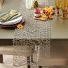 imageDII Woven Paper Tabletop Collection Holiday or Event Dcor Reversible Round Placemat Set 15quot Dia Taupe 6 PieceGrey