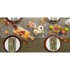 imageDII Woven Paper Tabletop Collection Holiday or Event Dcor Reversible Round Placemat Set 15quot Dia Taupe 6 PieceGrey