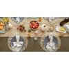 imageDII Woven Paper Tabletop Collection Holiday or Event Dcor Reversible Round Placemat Set 15quot Dia Taupe 6 PieceOffwhite