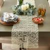 imageDII Woven Paper Tabletop Collection Holiday or Event Dcor Reversible Round Placemat Set 15quot Dia Taupe 6 PieceOffwhite