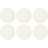 imageDII Woven Paper Tabletop Collection Holiday or Event Dcor Reversible Round Placemat Set 15quot Dia Taupe 6 PieceOffwhite