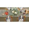 imageDII Woven Paper Tabletop Collection Holiday or Event Dcor Reversible Round Placemat Set 15quot Dia Taupe 6 PieceOffwhite