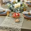 imageDII Woven Paper Tabletop Collection Holiday or Event Dcor Reversible Round Placemat Set 15quot Dia Taupe 6 PieceOffwhite