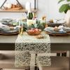 imageDII Woven Paper Tabletop Collection Holiday or Event Dcor Reversible Round Placemat Set 15quot Dia Taupe 6 PieceOffwhite