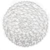 imageDII Woven Paper Tabletop Collection Holiday or Event Dcor Reversible Round Placemat Set 15quot Dia Taupe 6 PieceSilver