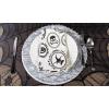 imageDII Woven Paper Tabletop Collection Holiday or Event Dcor Reversible Round Placemat Set 15quot Dia Taupe 6 PieceSilver