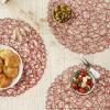 imageDII Woven Paper Tabletop Collection Holiday or Event Dcor Reversible Round Placemat Set 15quot Dia Taupe 6 PieceSpice