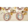 imageDII Woven Paper Tabletop Collection Holiday or Event Dcor Reversible Round Placemat Set 15quot Dia Taupe 6 PieceSpice