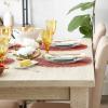imageDII Woven Paper Tabletop Collection Holiday or Event Dcor Reversible Round Placemat Set 15quot Dia Taupe 6 PieceSpice