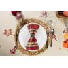 imageDII Woven Paper Tabletop Collection Holiday or Event Dcor Reversible Round Placemat Set 15quot Dia Taupe 6 PieceTaupe