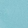imageDII Woven Placemat Collection Round 1475quot Diameter Storm Blue Fringe 6 PieceAqua Tassel