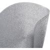 imageDII Woven Placemats Collection Metallic Round Placemat Set 15quot Champagne 4 PiecePlatinum Silver