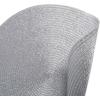 imageDII Woven Placemats Collection Metallic Round Placemat Set 15quot Champagne 4 PieceSilver