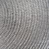 imageDII Woven Placemats Collection Metallic Round Placemat Set 15quot Champagne 4 PieceSilver