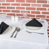 imagePolyester Cloth Napkins Commercial Qualit ampamp Heavy Duty for Restaurant Catering Event or Home Use 18x18  Bulk Set of 6 WhiteBlack