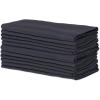 imagePolyester Cloth Napkins Commercial Qualit ampamp Heavy Duty for Restaurant Catering Event or Home Use 18x18  Bulk Set of 6 WhiteBlack