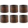 imageDII Basic Napkin Ring Collection Decorative Rustic Farmhouse Style Large Set Black Rub Finish 6 PieceBlack Rub Finish