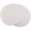 imageDII Classic Woven Tabletop Collection IndoorOutdoor Placemat Set Round 15quot Diameter White 6 PieceWhite