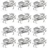 imageDII Decorative Buffet Basics Napkin Ring Set Hammered Gold 12 CountCoastal Crab