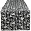 imageDII Halloween Party Tabletop Decor Reusable ampamp Machine Washable Cotton Fabric Napkin Set 20x20 Black Skull Damask 6 PieceSkulls Ghosts  Spider Webs