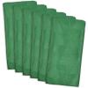 imageDII Holiday Kitchen and Table Dcor Christmas Cloth Square Napkin Set Dark Green Plaid 6 CountSolid Green Jacquard Holiday Trees