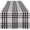 imageDII Home Sweet Farmhouse Plaid Tabletop Collection Placemat Set 13x19 French Stripe StoneBlack Plaid