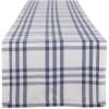 imageDII Home Sweet Farmhouse Plaid Tabletop Collection Placemat Set 13x19 French Stripe StoneBlue