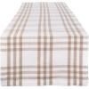imageDII Home Sweet Farmhouse Plaid Tabletop Collection Placemat Set 13x19 French Stripe StoneStone