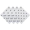 imageDII Polka Dot Kitchen Collection Placemats 13x19 Metallic WhiteSilver Reversible 4 PieceWhiteNavy
