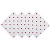 imageDII Polka Dot Kitchen Collection Placemats 13x19 Metallic WhiteSilver Reversible 4 PieceWhiteRed