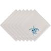 imageDII Seashore Collection Beach House Dcor Napkin Set 20x20 Natural Tassel 6 PieceTurquoise Turtle
