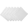 imageDII Solid Pastel Napkin Set Cotton Machine Washable 20x20 Inch Sky Blue 6 CountWhite