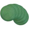 imageDII Tabletop Collection Variegated Round Placemat Round 15quot Diameter Blue 6 PieceSparkle Green