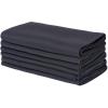 imagePolyester Cloth Napkins Commercial Qualit ampamp Heavy Duty for Restaurant Catering Event or Home Use 18x18  Bulk Set of 6 WhiteBlack