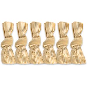 imageDII 100 Cotton Oversized Basic Everyday 20x20 Napkin Set of 6 Gold Satin Knot CAMZ10875