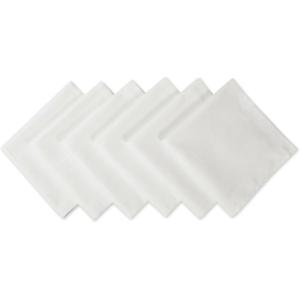 imageDII 100 Spun Polyester Table Top Collection Napkins 18x18 Red 6 PieceWhite