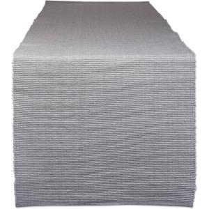 imageDII Basic Everyday Ribbed Tabletop 100 Cotton Placemat Set 13x19 White 6 PieceDove Gray