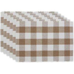 imageDII Buffalo Check Collection Classic Farmhouse Cloth Napkin Set 20x20 Black ampamp White 6 PieceStone
