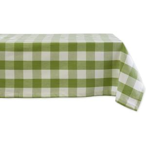 imageDII Buffalo Check Collection Classic Farmhouse Tablecloth Tablecloth 60x84 Gray ampamp WhiteAntique Green