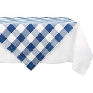 imageDII Buffalo Check Collection Classic Farmhouse Tablecloth Tablecloth 60x84 Gray ampamp WhiteNavy  Cream