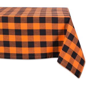 imageDII Buffalo Check Collection Classic Farmhouse Tablecloth Tablecloth 60x84 Gray ampamp WhiteOrange  Black
