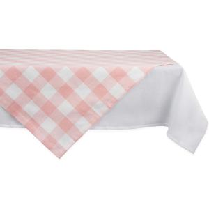imageDII Buffalo Check Collection Classic Farmhouse Tablecloth Tablecloth 60x84 Gray ampamp WhitePink  White