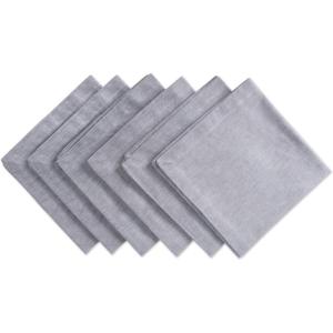 imageDII Chambray Kitchen Tabletop Collection Blue Napkin SetGray