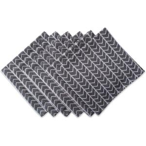 imageDII Cotton Napkin Set Machine Washable Everyday Basic 20x20 Pink ampamp White Gingham 6 CountJacquard Herringbone