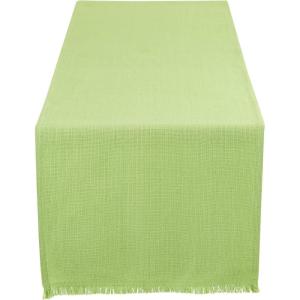 imageDII Everyday Collection Fringed Solid Tabletop Placemat Set Pumpkin Spice 6 PieceGreen