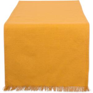 imageDII Everyday Collection Fringed Solid Tabletop Placemat Set Pumpkin Spice 6 PiecePumpkin Spice